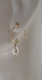 Earrings - Potato Pearl on 14k gf Ear Wire. 3 Sizes I