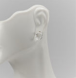 Earrings - Sterling Silver Open Circle Posts with Hammered Texture. Multiple Sizes