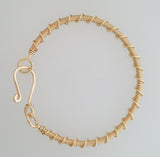 Bracelet - 14k gf Double Twist Wrap