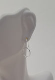 Earrings - Sterling Silver Open Circles with Hammered Texture. Multiple Sizes