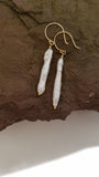 Earrings - BIWA style Pearl on 14k gf Earwire. 3 Sizes