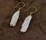 Earrings - Keshi Pearl on 14k gf Earwire. 2 Sizes