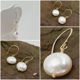 Earrings - Coin Pearl on 14k gf Ear Wire