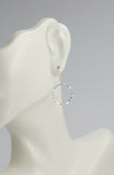 Earrings - Sterling Silver Open Circles with Hammered Texture. Multiple Sizes