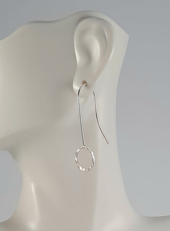 Earrings - Sterling Silver Hanging Open Circles