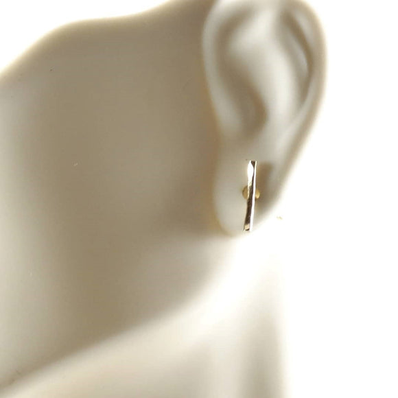 Earrings - 14k gf Tiny Bar