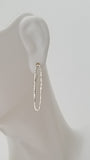 Earrings - Sterling Silver Skinny Ovals with Hammered texture. Multiple Styles and Sizes