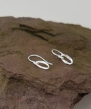 Earrings - Sterling Silver Skinny Ovals with Hammered texture. Multiple Styles and Sizes