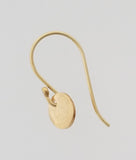 Earrings - 14k Gold Filled Circle Disks with Hammered Texture. 2 Sizes